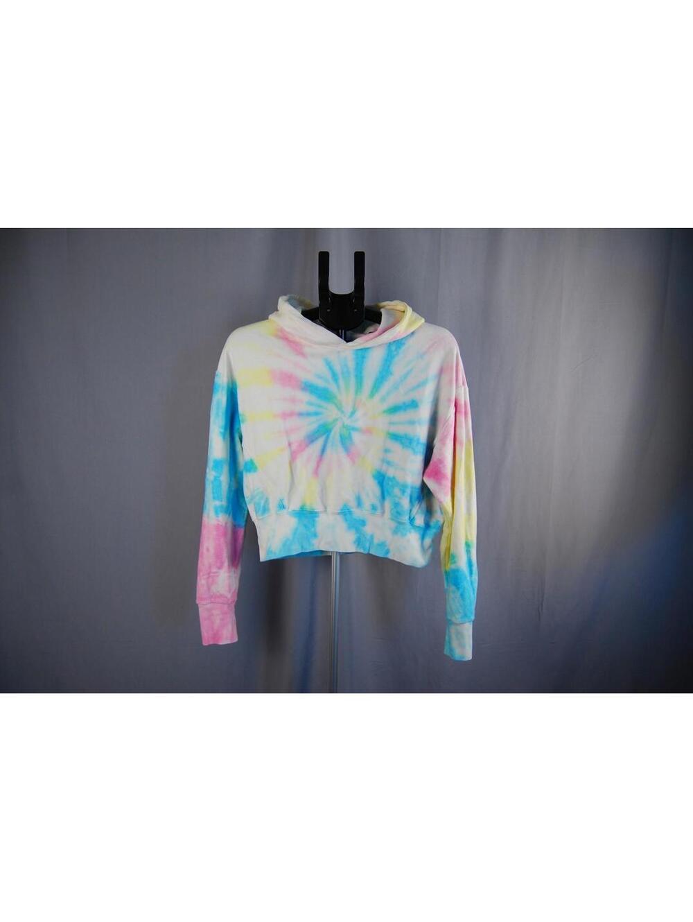 Festival Dopamine Dressing Dannijo Pastel Tie-Dye Crop Hoodie XS